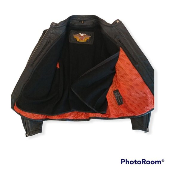 Women's Medium M Harley-Davidson Leather Jacket With Liner Embroidered - Picture 6 of 8